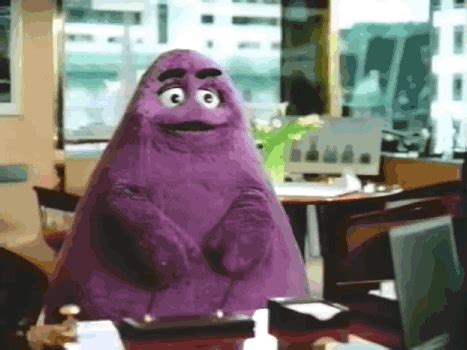 grimace gif funny
